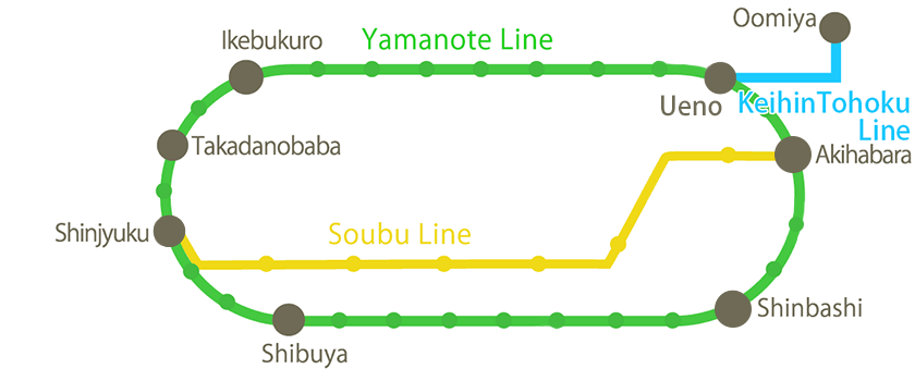 とんこつラーメン博多風龍店舗路線図